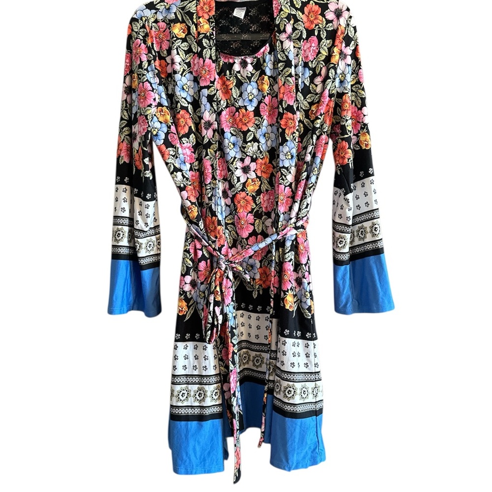 Women’s New Directions Floral Gown and Robe